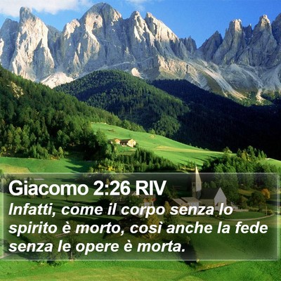 Giacomo 2:26 RIV Bible Verse Image