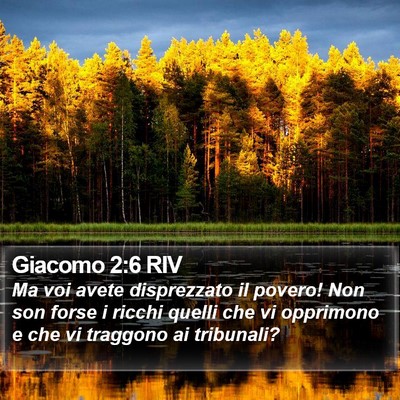 Giacomo 2:6 RIV Bible Verse Image