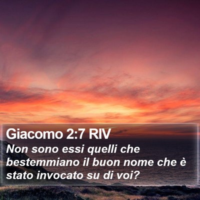 Giacomo 2:7 RIV Bible Verse Image