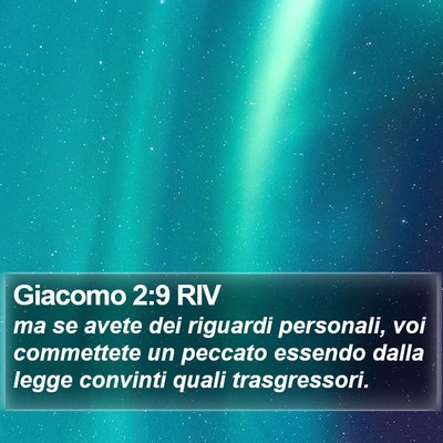 Giacomo 2:9 RIV Bible Verse Image