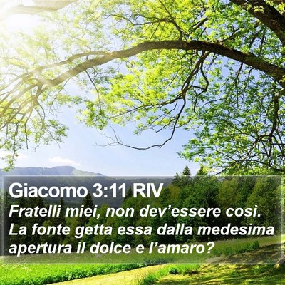 Giacomo 3:11 RIV Bible Verse Image