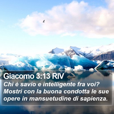 Giacomo 3:13 RIV Bible Verse Image