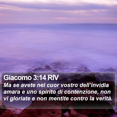 Giacomo 3:14 RIV Bible Verse Image