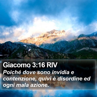 Giacomo 3:16 RIV Bible Verse Image