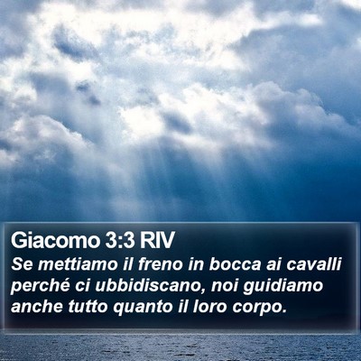 Giacomo 3:3 RIV Bible Verse Image