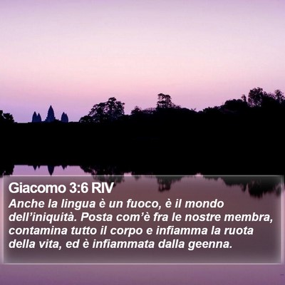 Giacomo 3:6 RIV Bible Verse Image