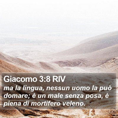 Giacomo 3:8 RIV Bible Verse Image