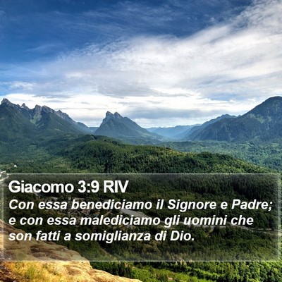 Giacomo 3:9 RIV Bible Verse Image
