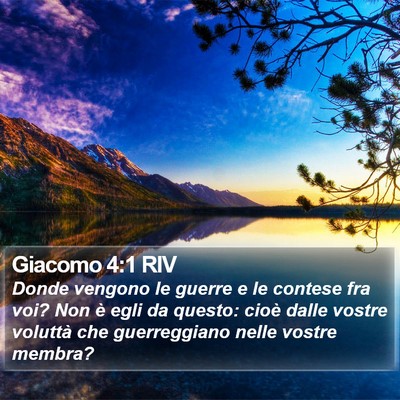 Giacomo 4:1 RIV Bible Verse Image