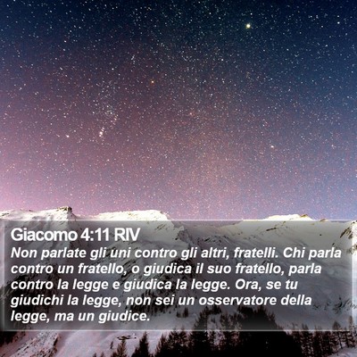 Giacomo 4:11 RIV Bible Verse Image