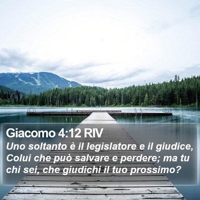 Giacomo 4:12 RIV Bible Verse Image