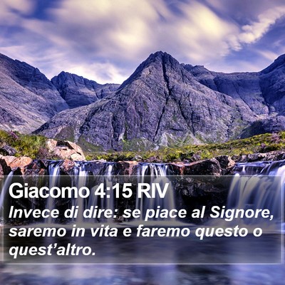 Giacomo 4:15 RIV Bible Verse Image