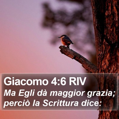 Giacomo 4:6 RIV Bible Verse Image