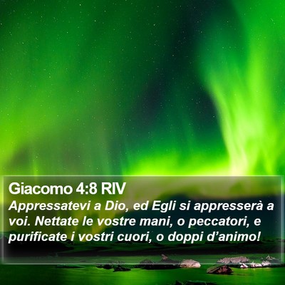 Giacomo 4:8 RIV Bible Verse Image