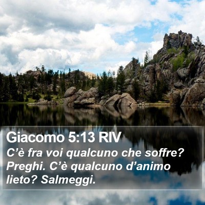 Giacomo 5:13 RIV Bible Verse Image