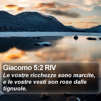 Giacomo 5:2 RIV Bible Verse Image