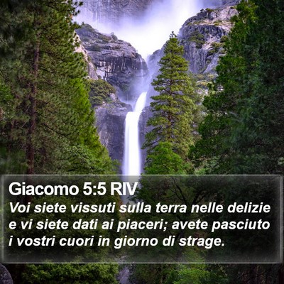 Giacomo 5:5 RIV Bible Verse Image