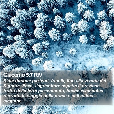 Giacomo 5:7 RIV Bible Verse Image