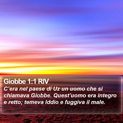 Giobbe 1:1 RIV Bible Verse Image