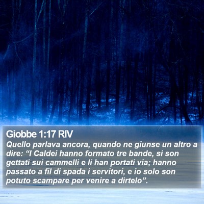 Giobbe 1:17 RIV Bible Verse Image