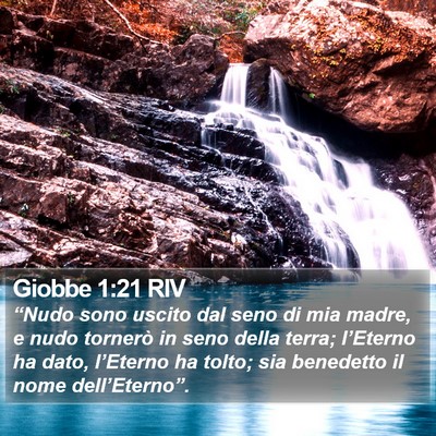 Giobbe 1:21 RIV Bible Verse Image
