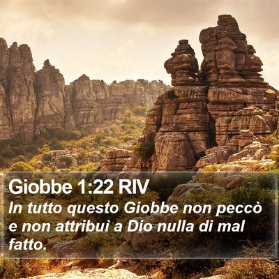 Giobbe 1:22 RIV Bible Verse Image