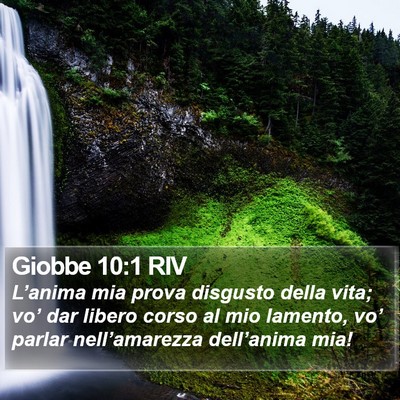 Giobbe 10:1 RIV Bible Verse Image
