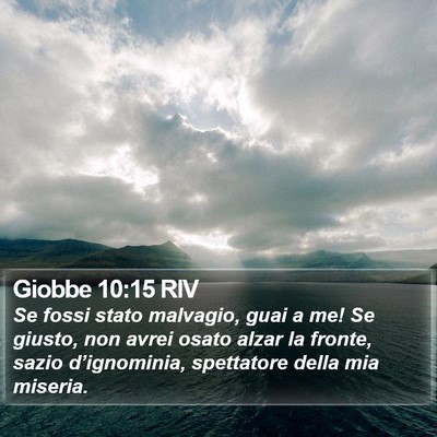 Giobbe 10:15 RIV Bible Verse Image