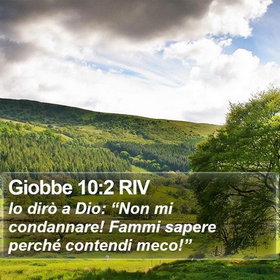 Giobbe 10:2 RIV Bible Verse Image