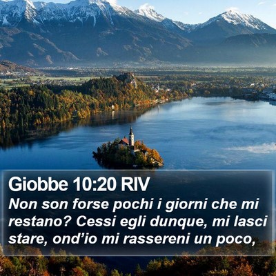 Giobbe 10:20 RIV Bible Verse Image