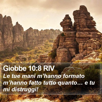 Giobbe 10:8 RIV Bible Verse Image