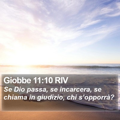 Giobbe 11:10 RIV Bible Verse Image