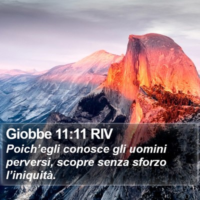 Giobbe 11:11 RIV Bible Verse Image