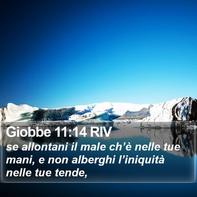 Giobbe 11:14 RIV Bible Verse Image