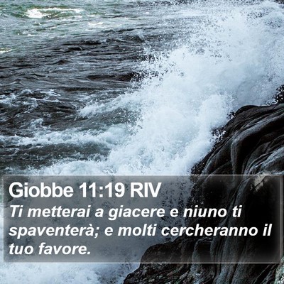 Giobbe 11:19 RIV Bible Verse Image