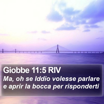 Giobbe 11:5 RIV Bible Verse Image