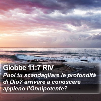 Giobbe 11:7 RIV Bible Verse Image