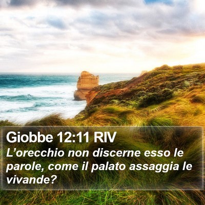 Giobbe 12:11 RIV Bible Verse Image