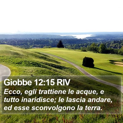 Giobbe 12:15 RIV Bible Verse Image