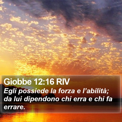Giobbe 12:16 RIV Bible Verse Image