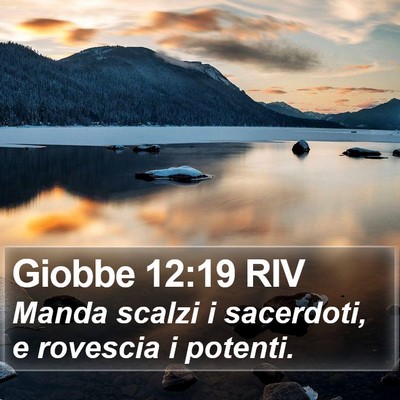 Giobbe 12:19 RIV Bible Verse Image