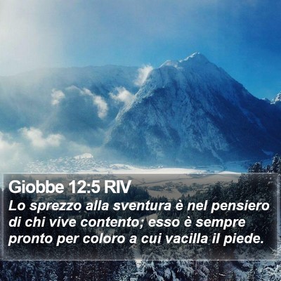 Giobbe 12:5 RIV Bible Verse Image