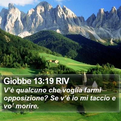 Giobbe 13:19 RIV Bible Verse Image