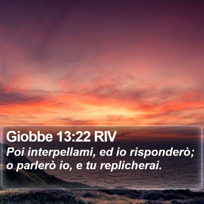 Giobbe 13:22 RIV Bible Verse Image