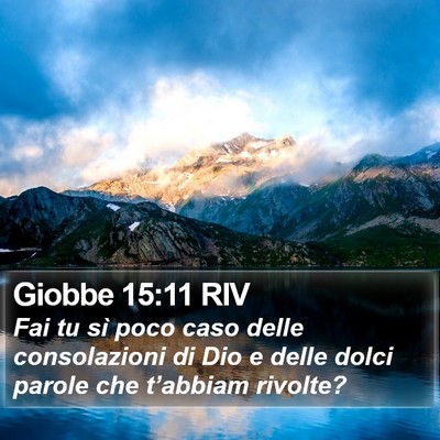 Giobbe 15:11 RIV Bible Verse Image
