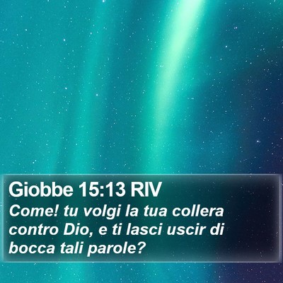 Giobbe 15:13 RIV Bible Verse Image