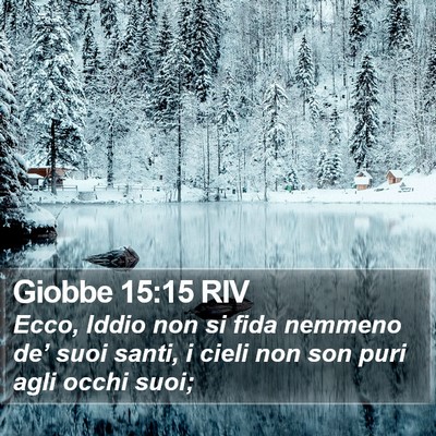 Giobbe 15:15 RIV Bible Verse Image