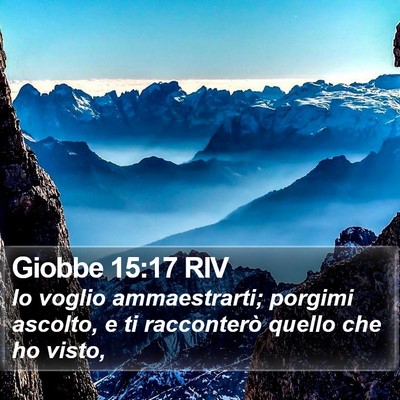 Giobbe 15:17 RIV Bible Verse Image