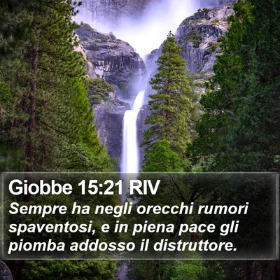 Giobbe 15:21 RIV Bible Verse Image