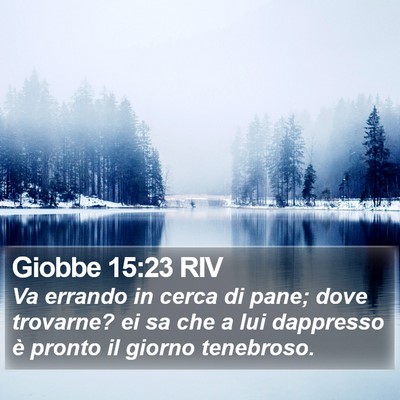Giobbe 15:23 RIV Bible Verse Image